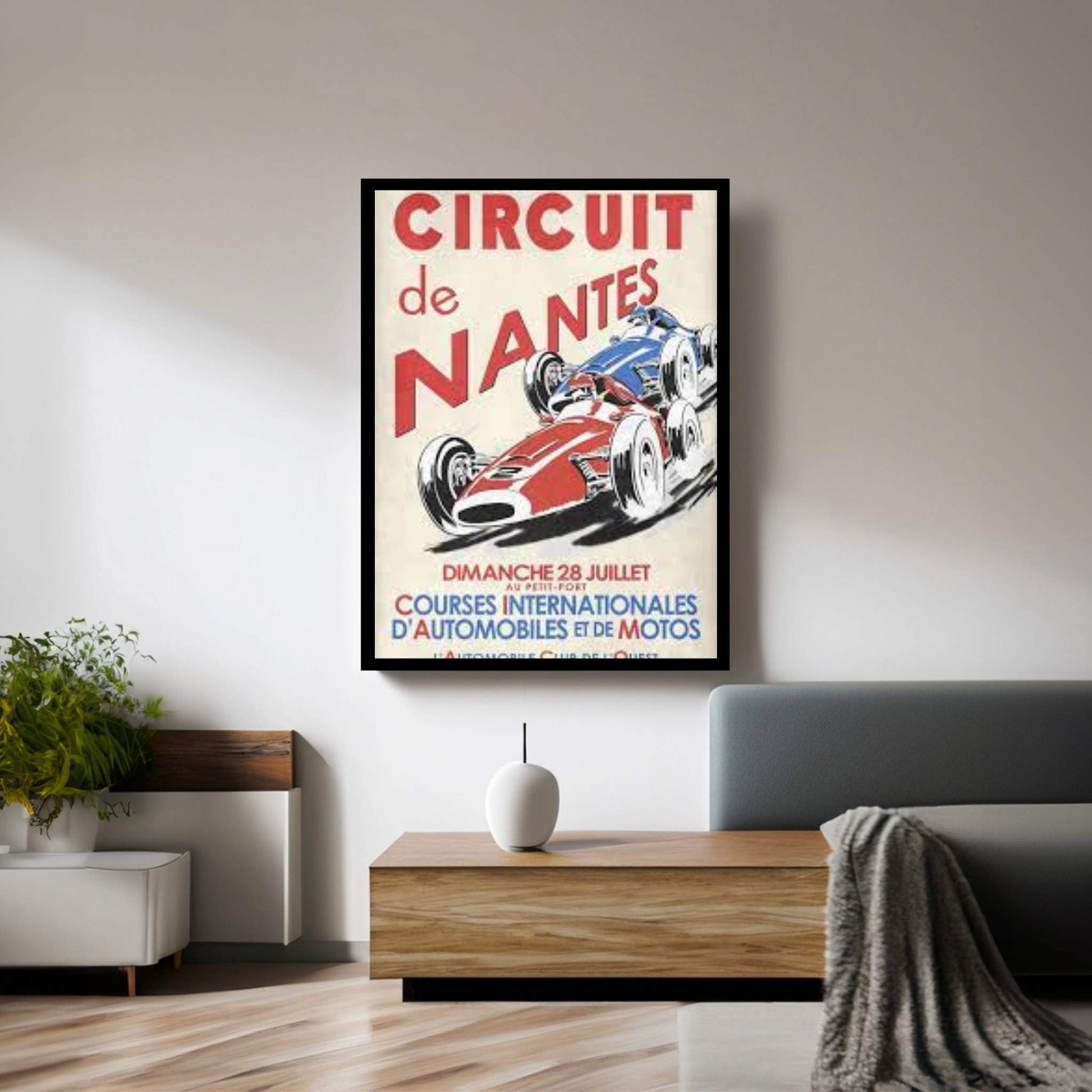 Circuit De Nantes 1946 Canvas Wall Art - Y Canvas