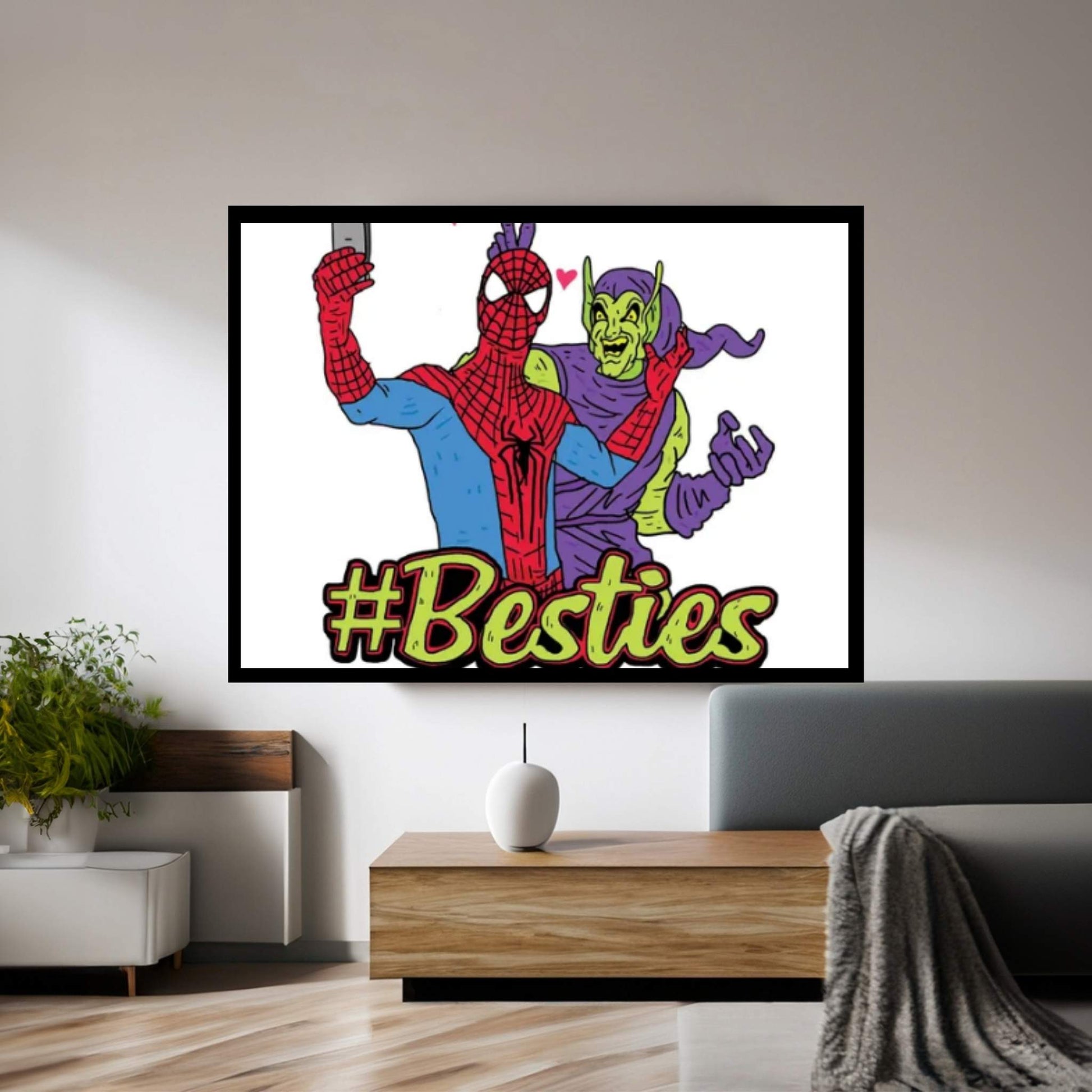 Spidey & Goblin Canvas Wall Art - Y Canvas