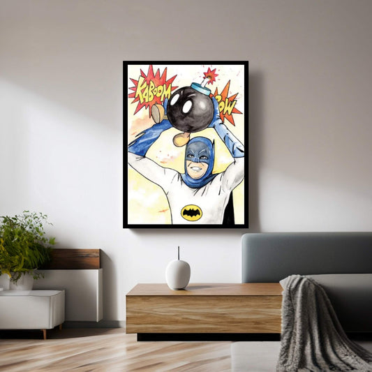 Bat Bomb Canvas Wall Art - Y Canvas