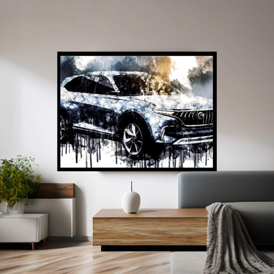 2017 Pininfarina Hybrid Kinetic K550 Canvas Wall Art - Y Canvas