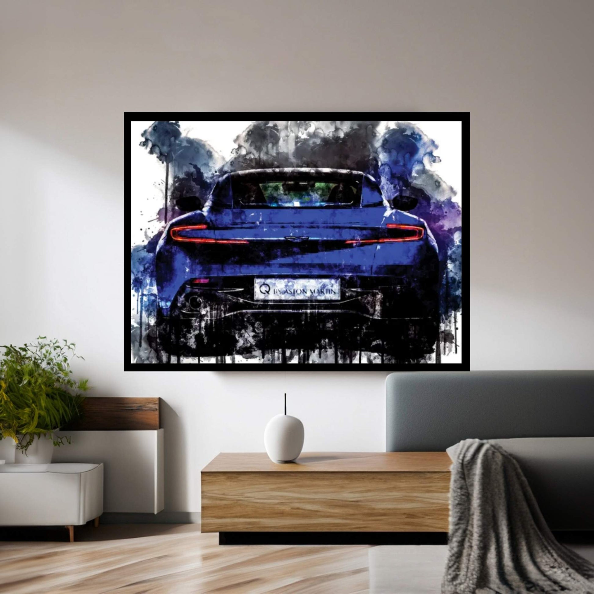 2017 Q Aston Martin DB11 Canvas Wall Art - Y Canvas