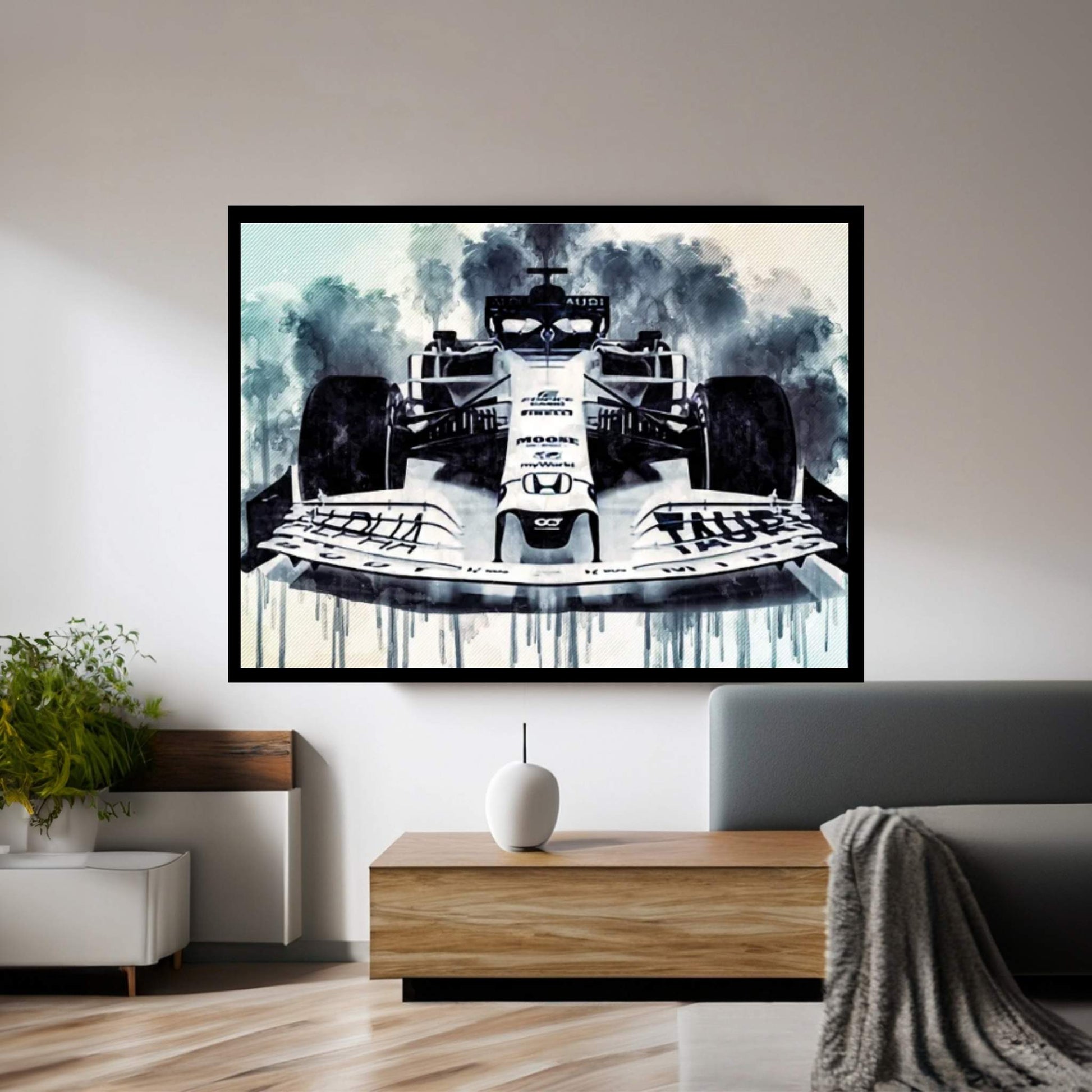 Alphatauri AT01 2020 F1 Formula 1 Front View Canvas Wall Art - Y Canvas