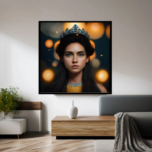 Princess Canvas, Girl Wall Art, Woman Canvas Print,Modern Wall Decor Canvas Wall Art Abstract Living Room Wall Art - Y Canvas