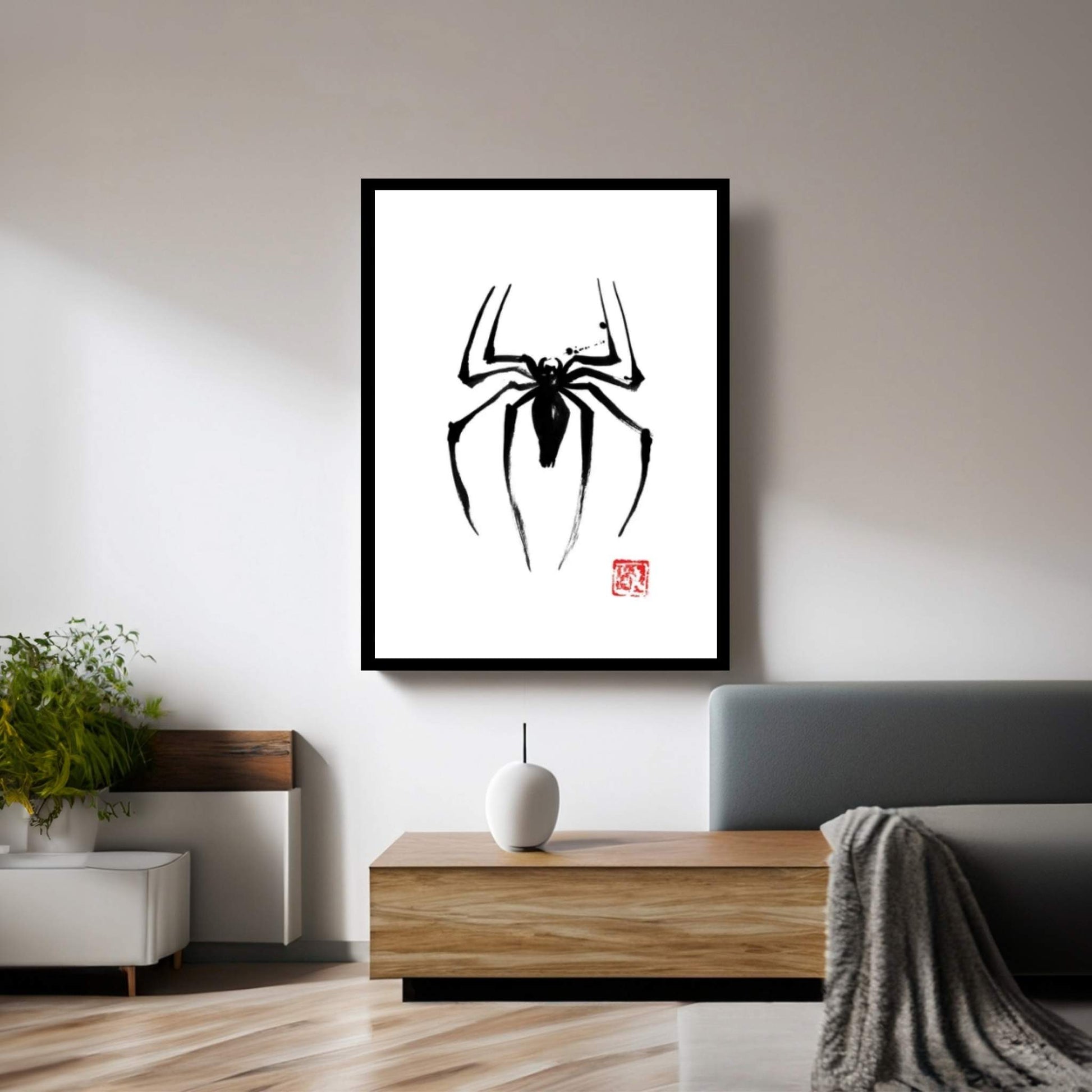 Spider Canvas Wall Art - Y Canvas