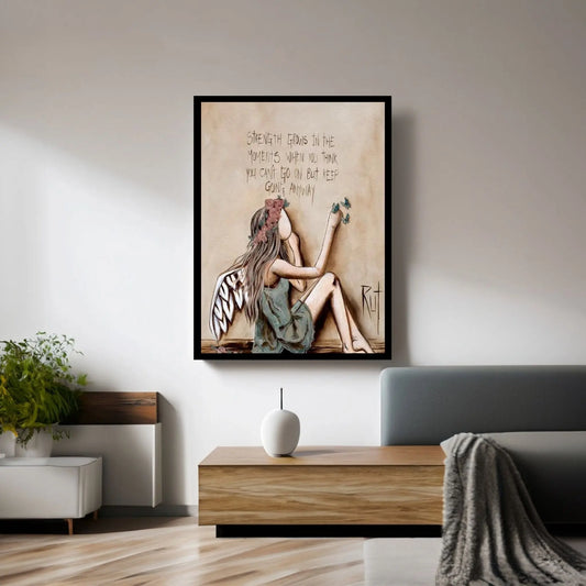 Strength Grows Canvas Wall Art - Y Canvas