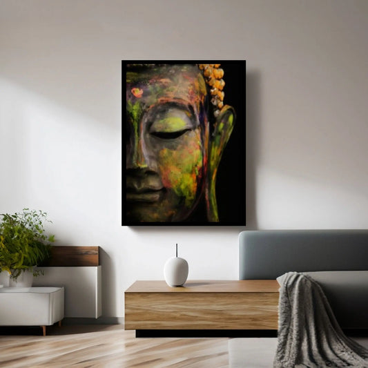 Buddha Buddhism Statue Canvas Wall Art Home Decor - Y Canvas