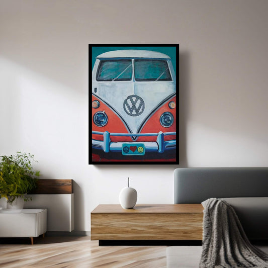 Volkswagen Van Bohemian Dream Canvas Wall Art - Y Canvas