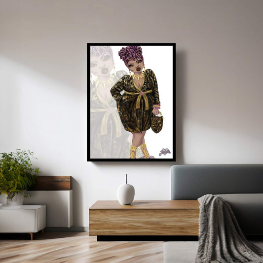 Wakanda Fashion V Canvas Wall Art - Y Canvas