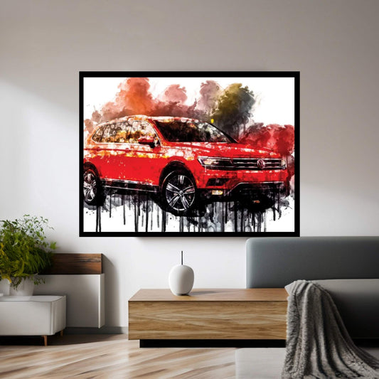 2017 Volkswagen Tiguan Canvas Wall Art - Y Canvas