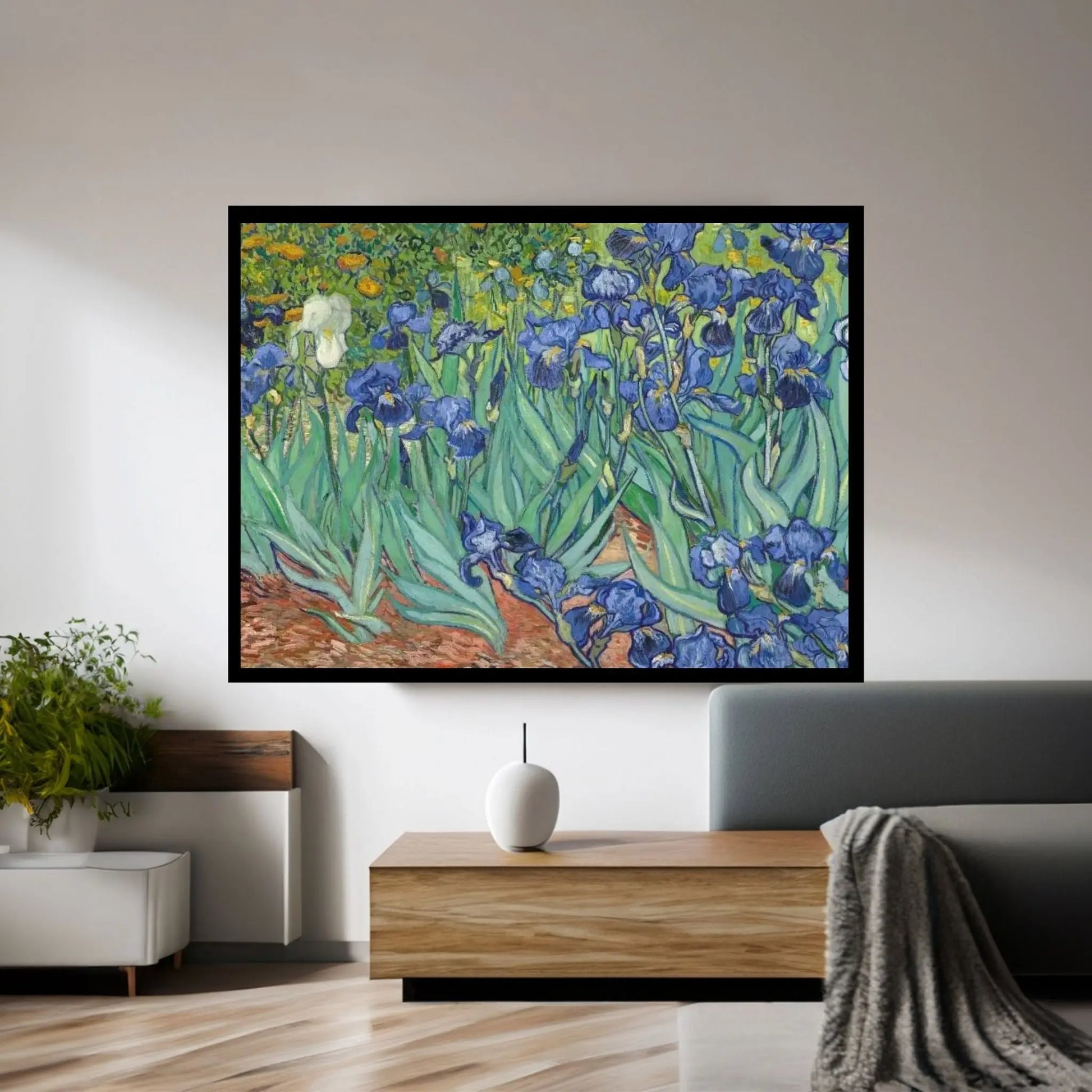 Irises, 1889 Canvas Wall Art - Y Canvas