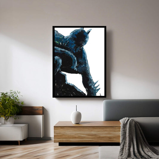 Batman Abstract III Canvas Wall Art - Y Canvas