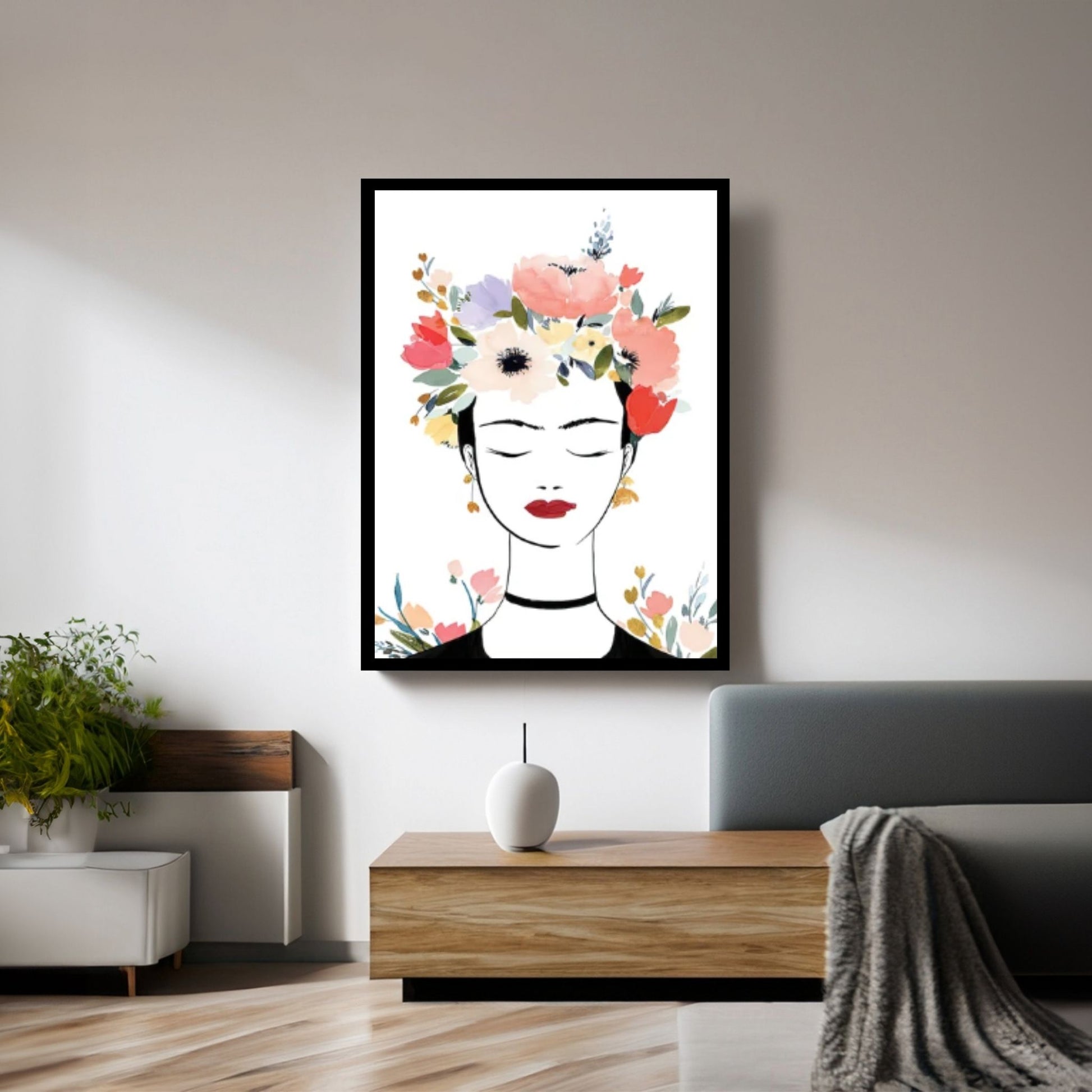 Frida Kahlo Poster, Frida Kahlo Canvas Art, Frida Kahlo Canvas Table, Frida Kahlo Print - Y Canvas