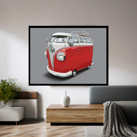 Volkswagen Van Canvas Wall Art - Y Canvas