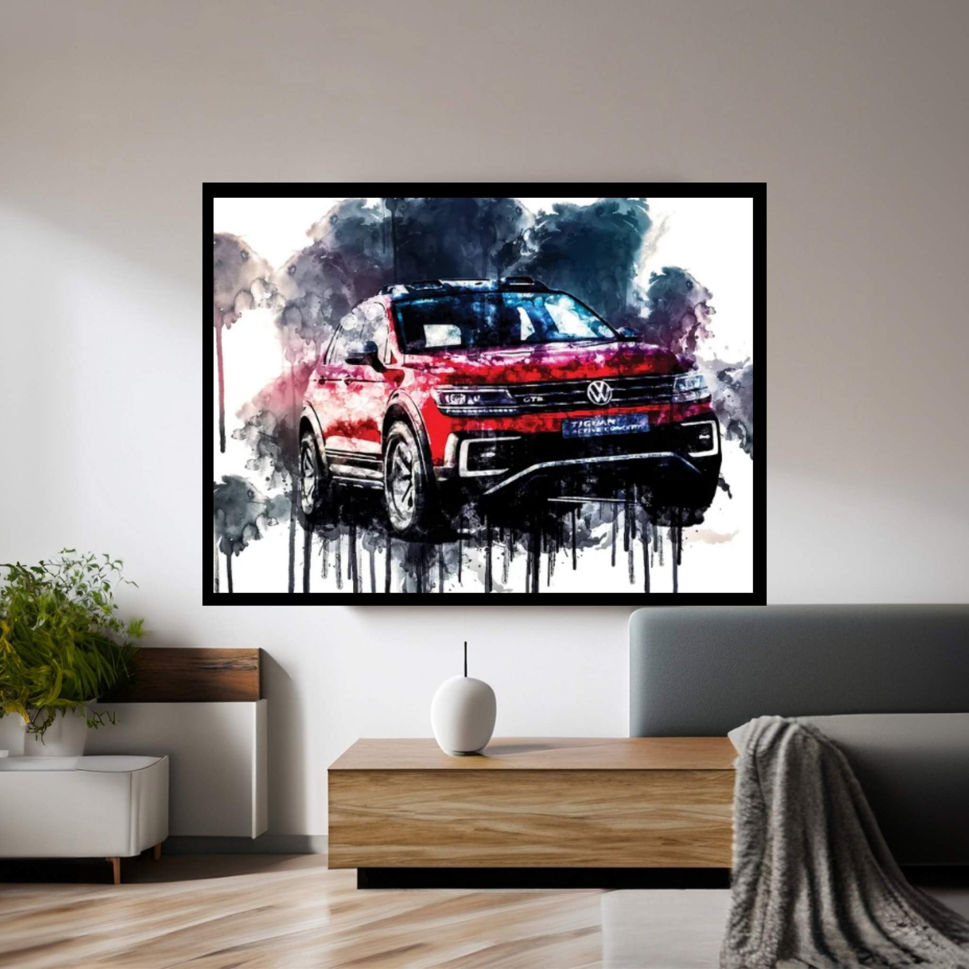 2017 Volkswagen Tiguan GTE Active Concept Vehicle CCCXXIV Canvas Wall Art - Y Canvas