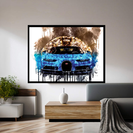 2017 Bugatti Chiron Canvas Wall Art - Y Canvas