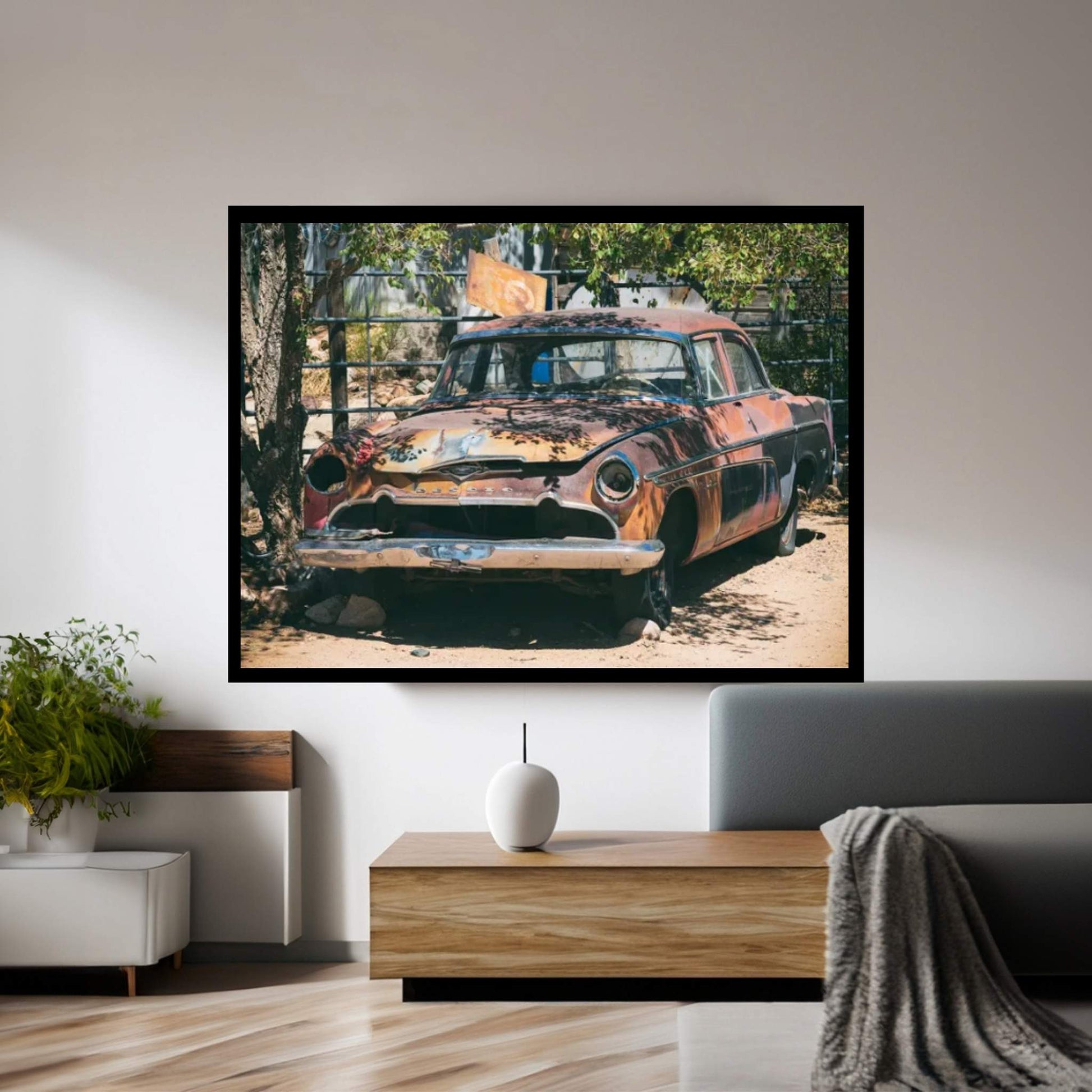 American West - Old Desoto Canvas Wall Art - Y Canvas