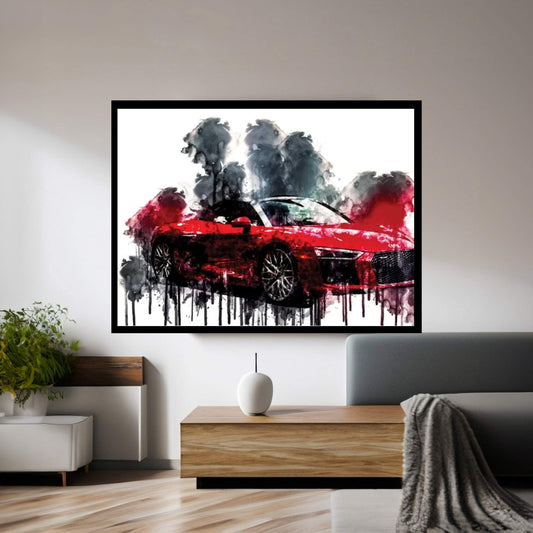 2018 Audi R8 Spyder V10 Plus Canvas Wall Art - Y Canvas