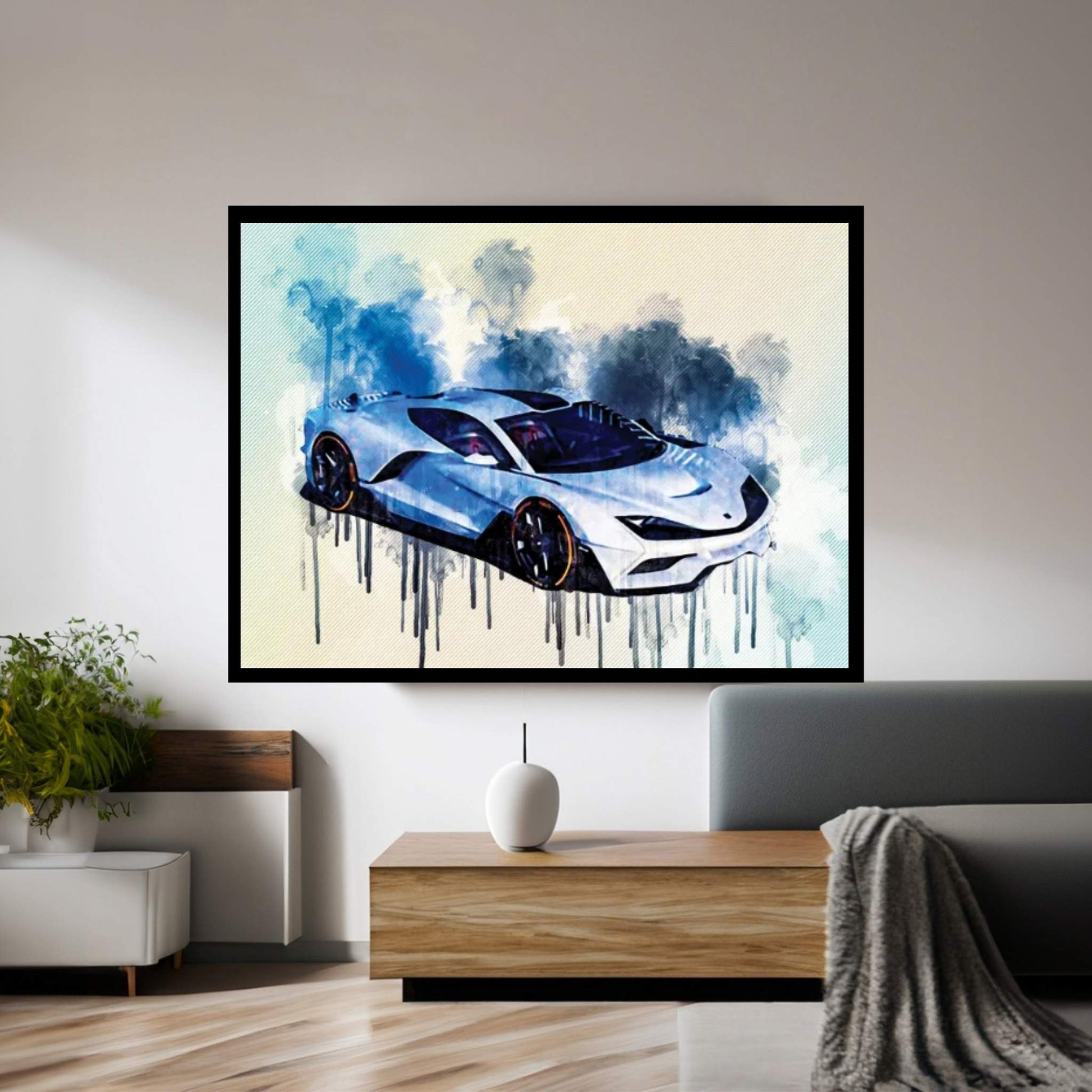 2019 Aria FXE Hypercar Canvas Wall Art - Y Canvas