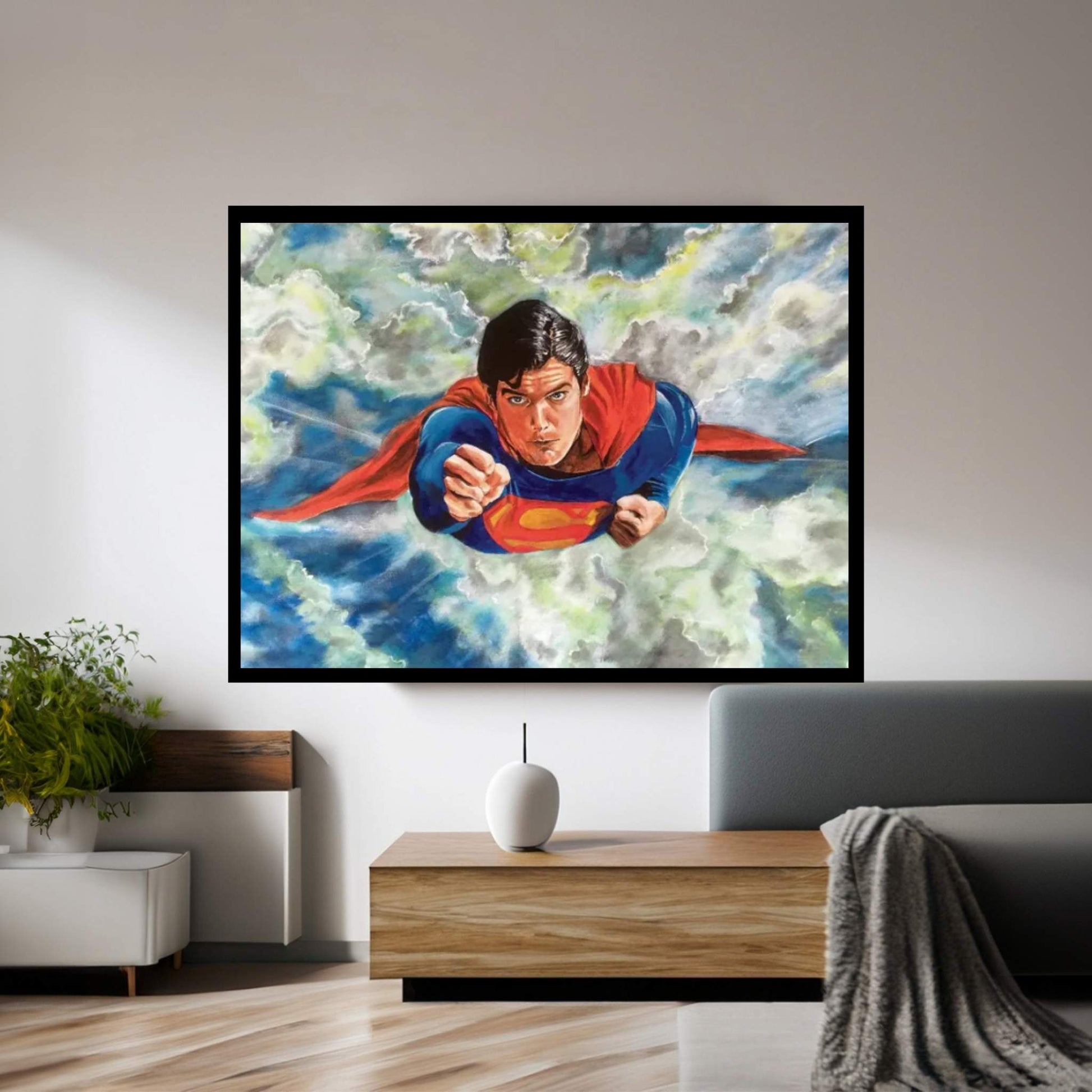 A Man Can Fly Canvas Wall Art - Y Canvas