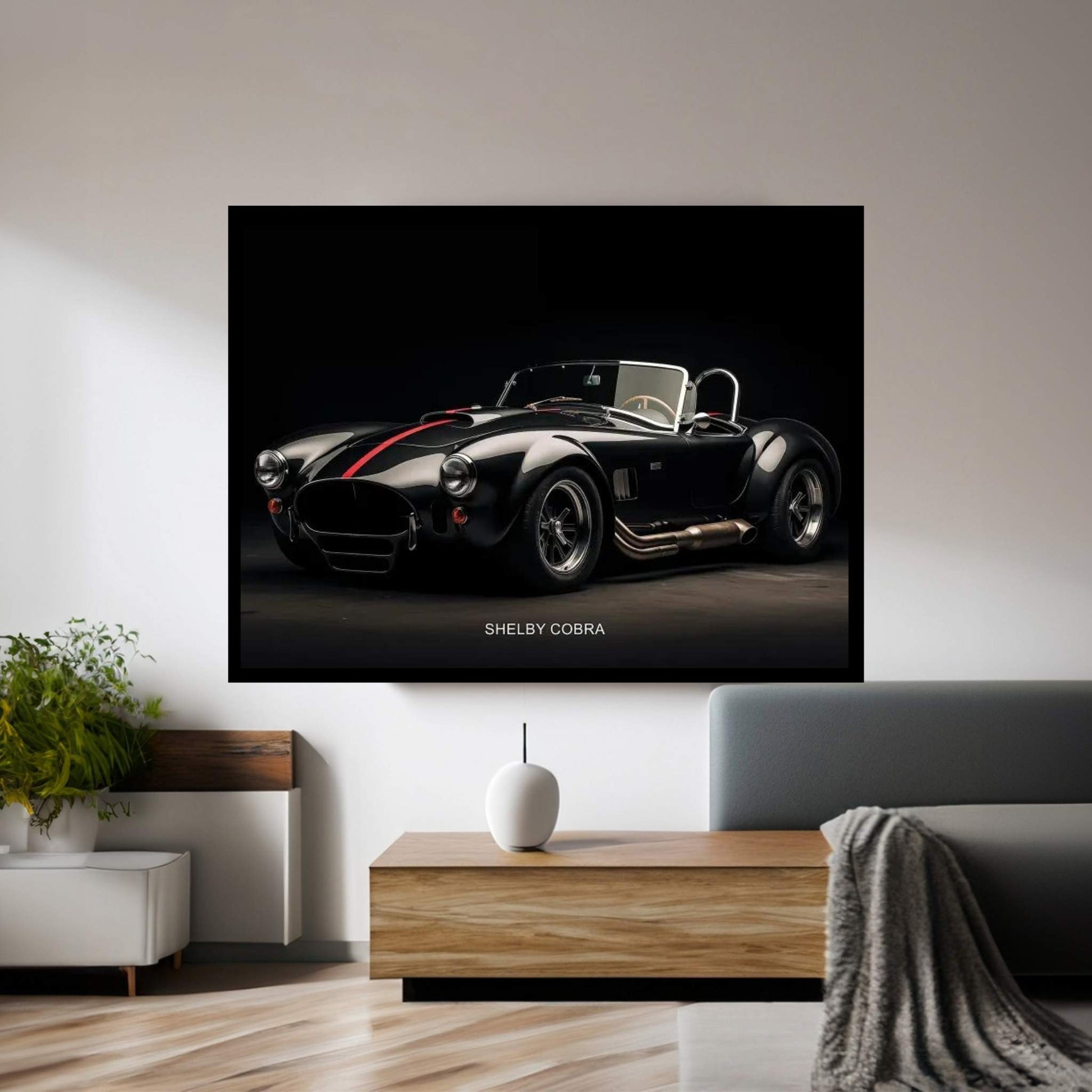 Shelby Cobra Car Canvas Wall Art - Y Canvas