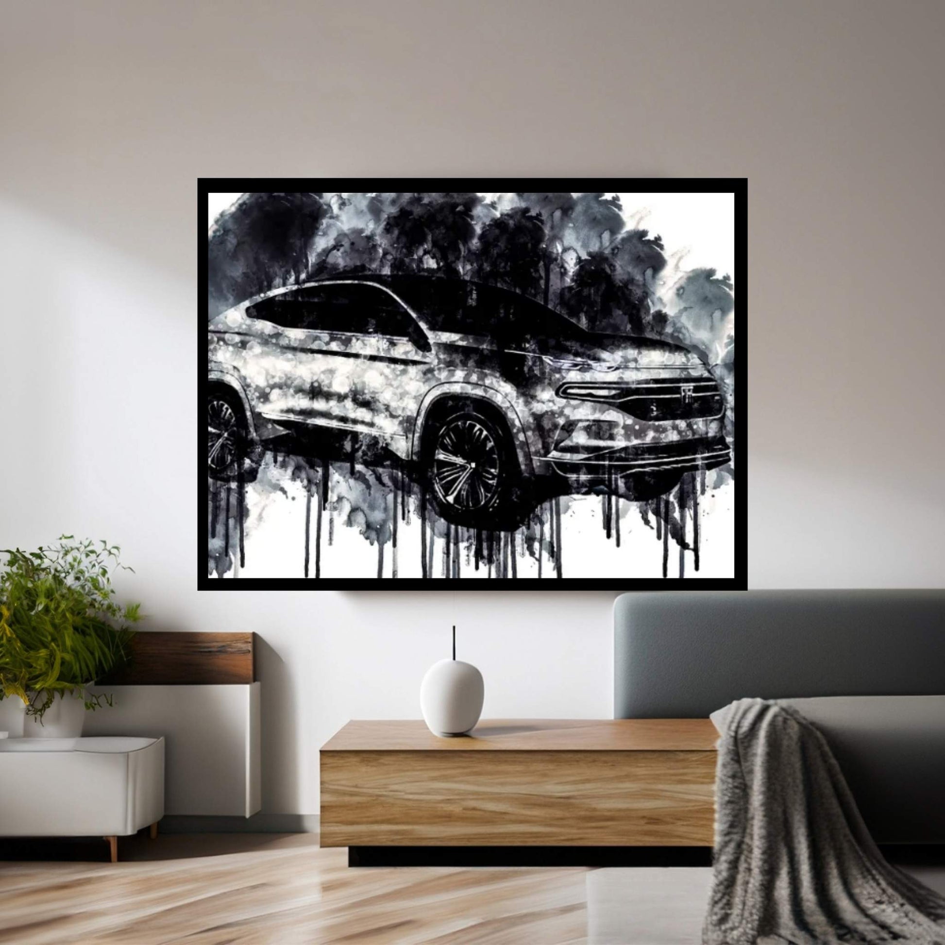 2018 Fiat Fastback SUV Vehicle CDXCVII Canvas Wall Art - Y Canvas