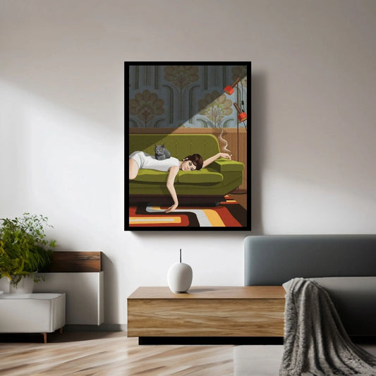 Waiting Game Canvas Wall Art - Y Canvas