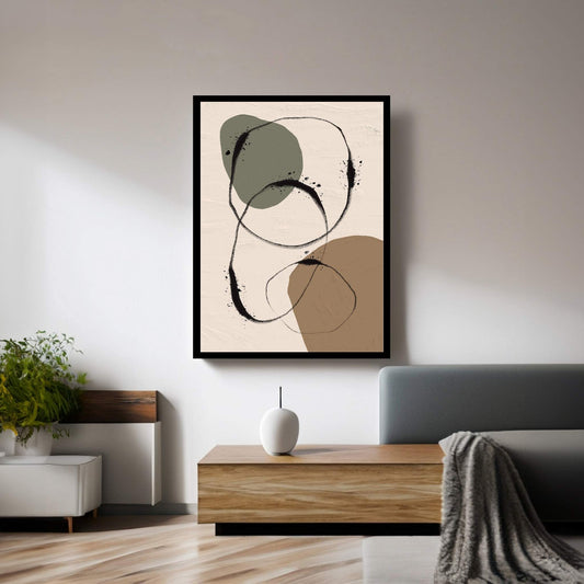 Popular Modern ;Geometric Lines Canvas Wall Art - Y Canvas