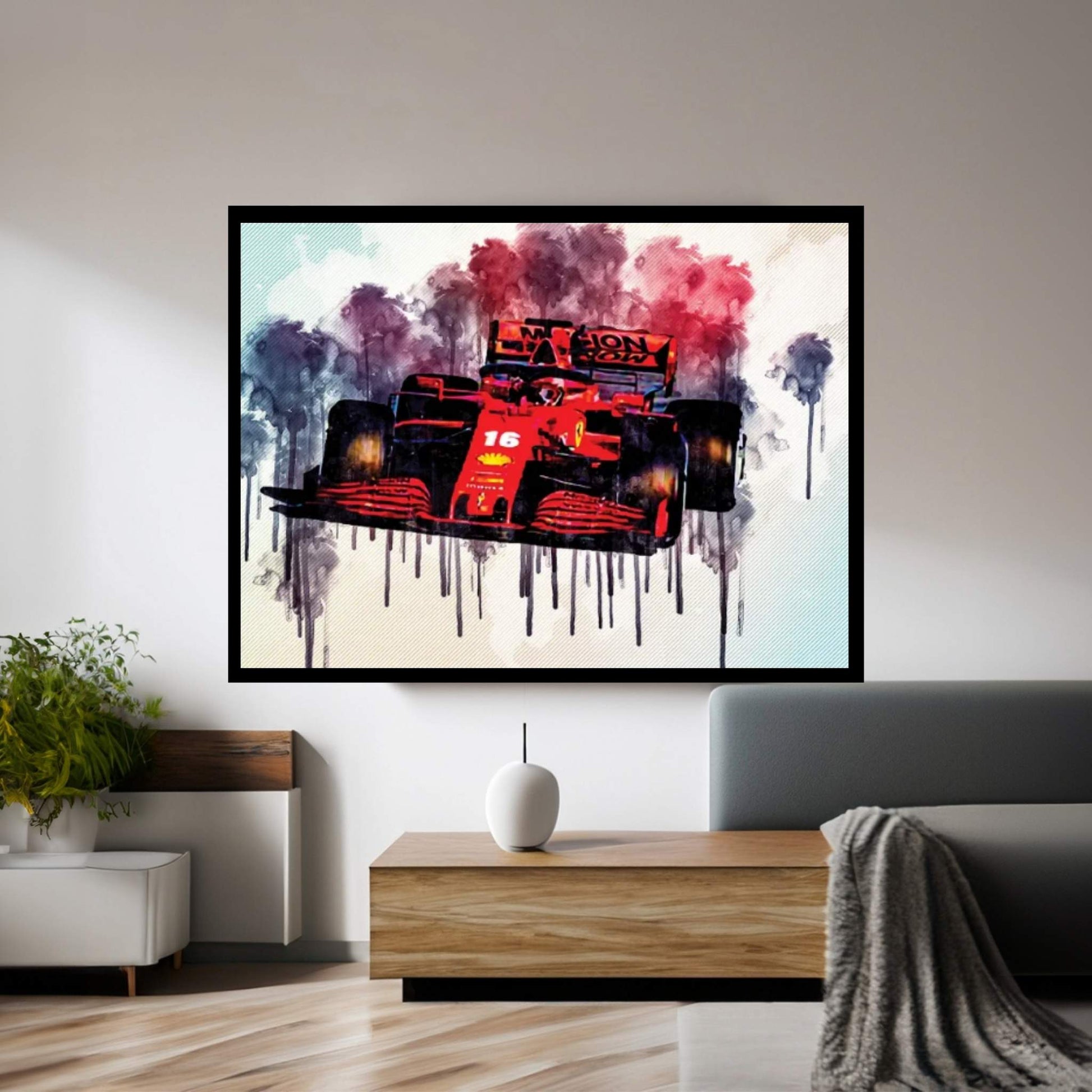 Ferrari Sf1000 Raceway Charles Leclerc 2020 F1 Cars Formula 1 Canvas Wall Art - Y Canvas