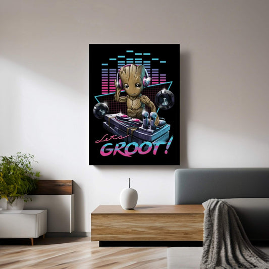 DJ Groot Canvas Wall Art - Y Canvas