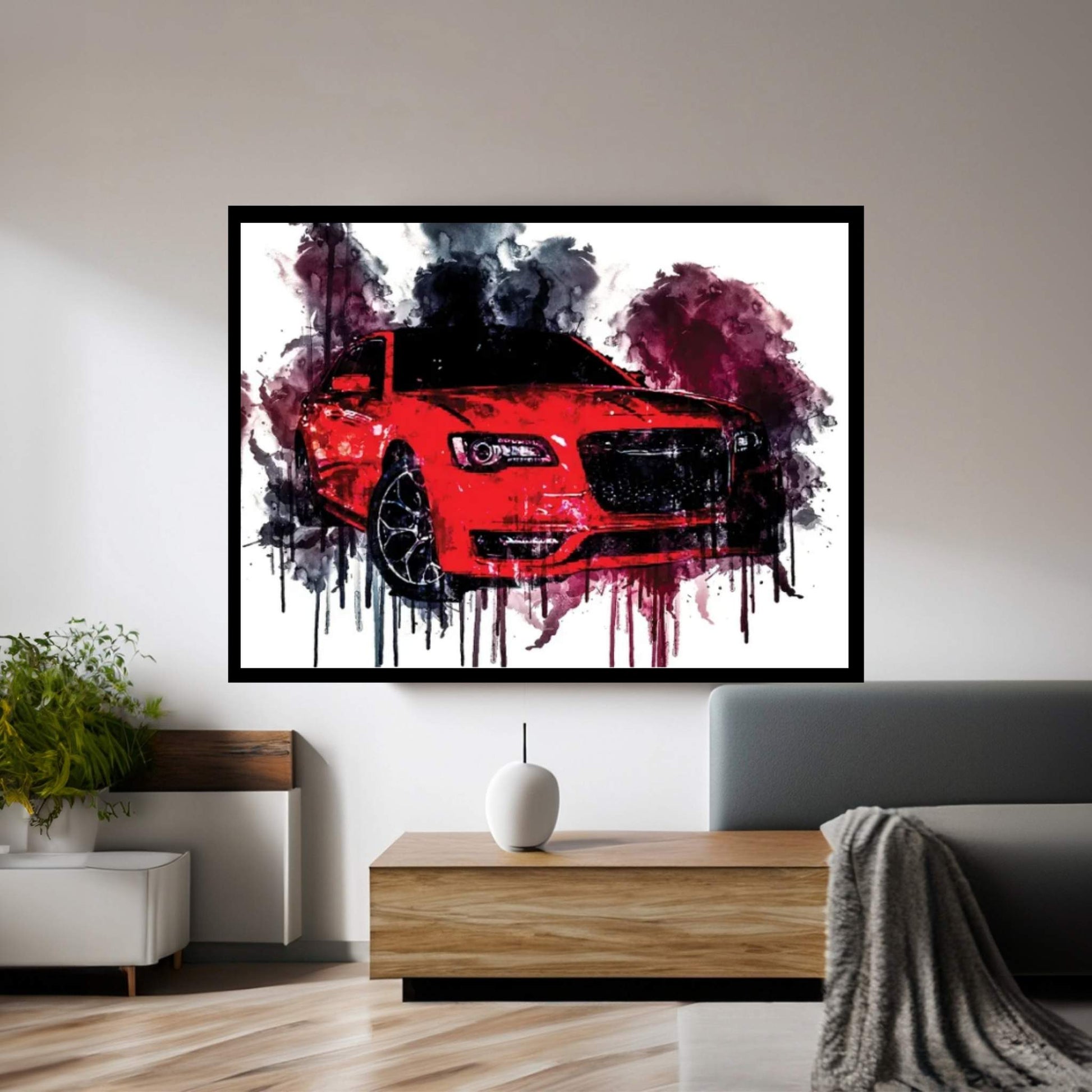 2018 Chrysler 300S Vehicle CDLIV Canvas Wall Art - Y Canvas