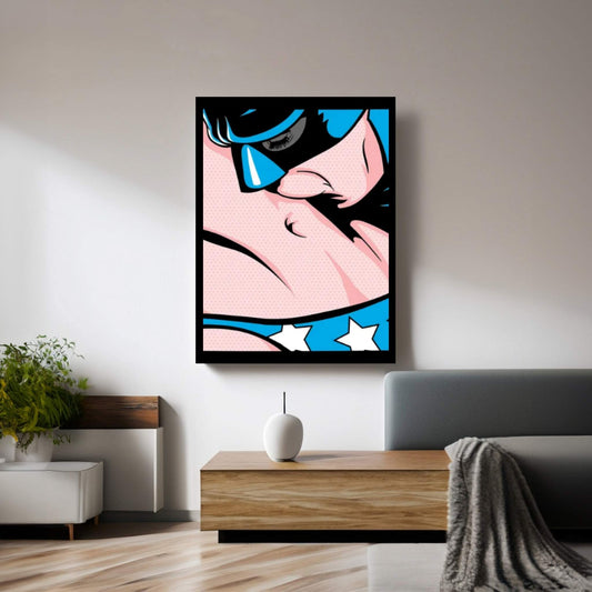 Heroes Love III Canvas Wall Art - Y Canvas