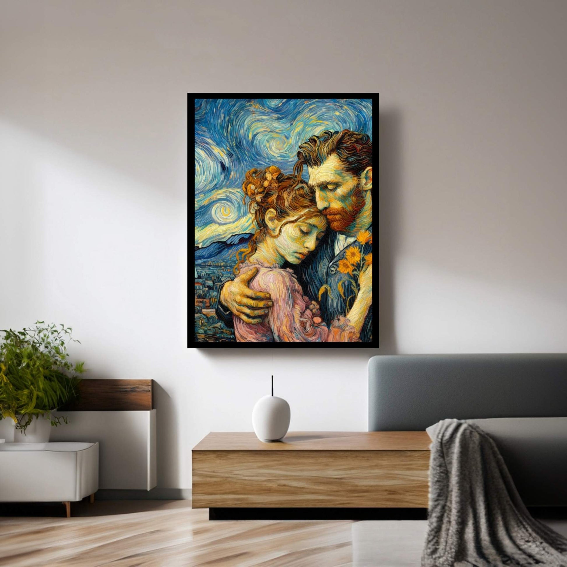 Van Gogh Love Reproduction Canvas Wall Art - Y Canvas