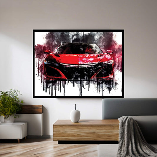 2017 Honda NSX Vehicle XCII Canvas Wall Art - Y Canvas