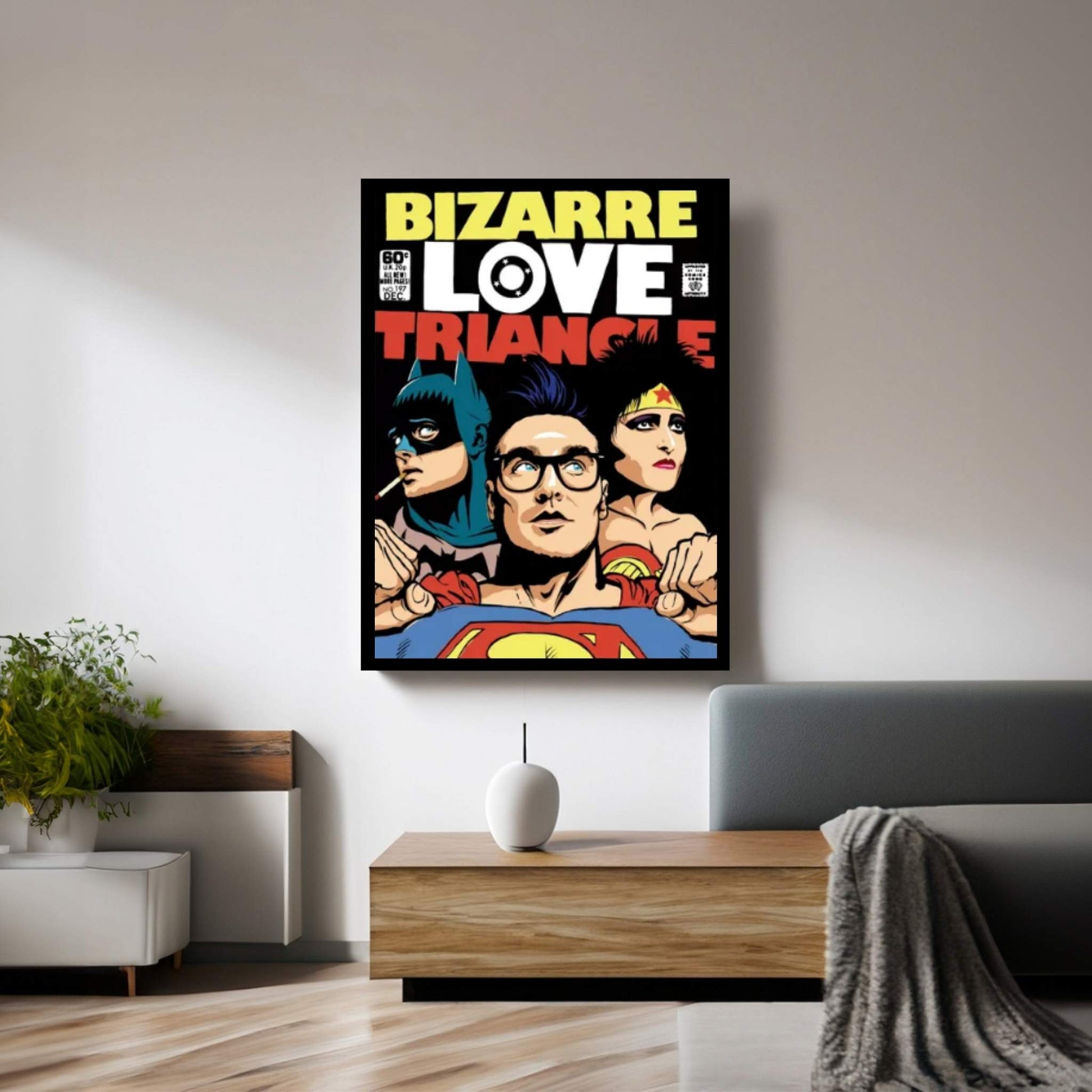 Bizarre Love Triangle - The Post-Punk Edition Canvas Wall Art - Y Canvas