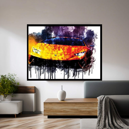 2017 Lamborghini Huracan Performante Canvas Wall Art - Y Canvas