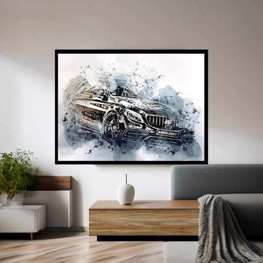 Manhart CR700 Exterior Black Wagon S205 Canvas Wall Art - Y Canvas