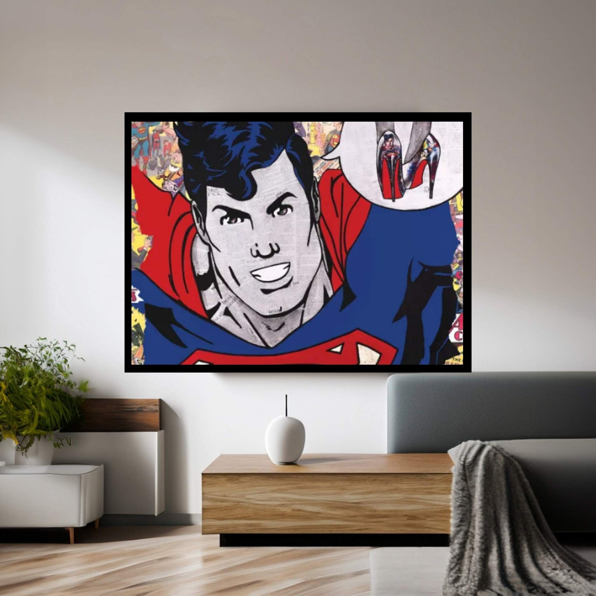 Superman Canvas Wall Art - Y Canvas