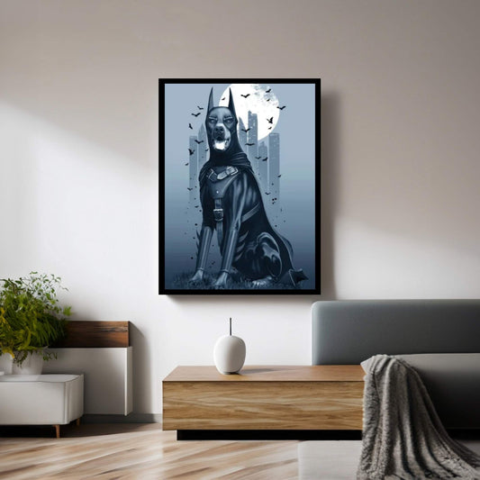 Doberman Canvas Wall Art - Y Canvas