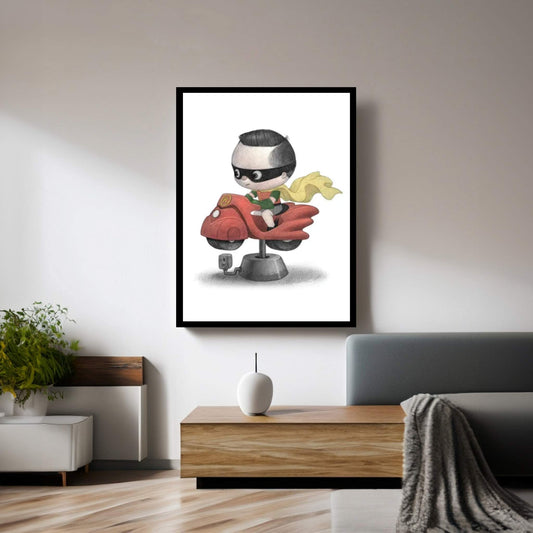 Baby Robin Canvas Wall Art - Y Canvas