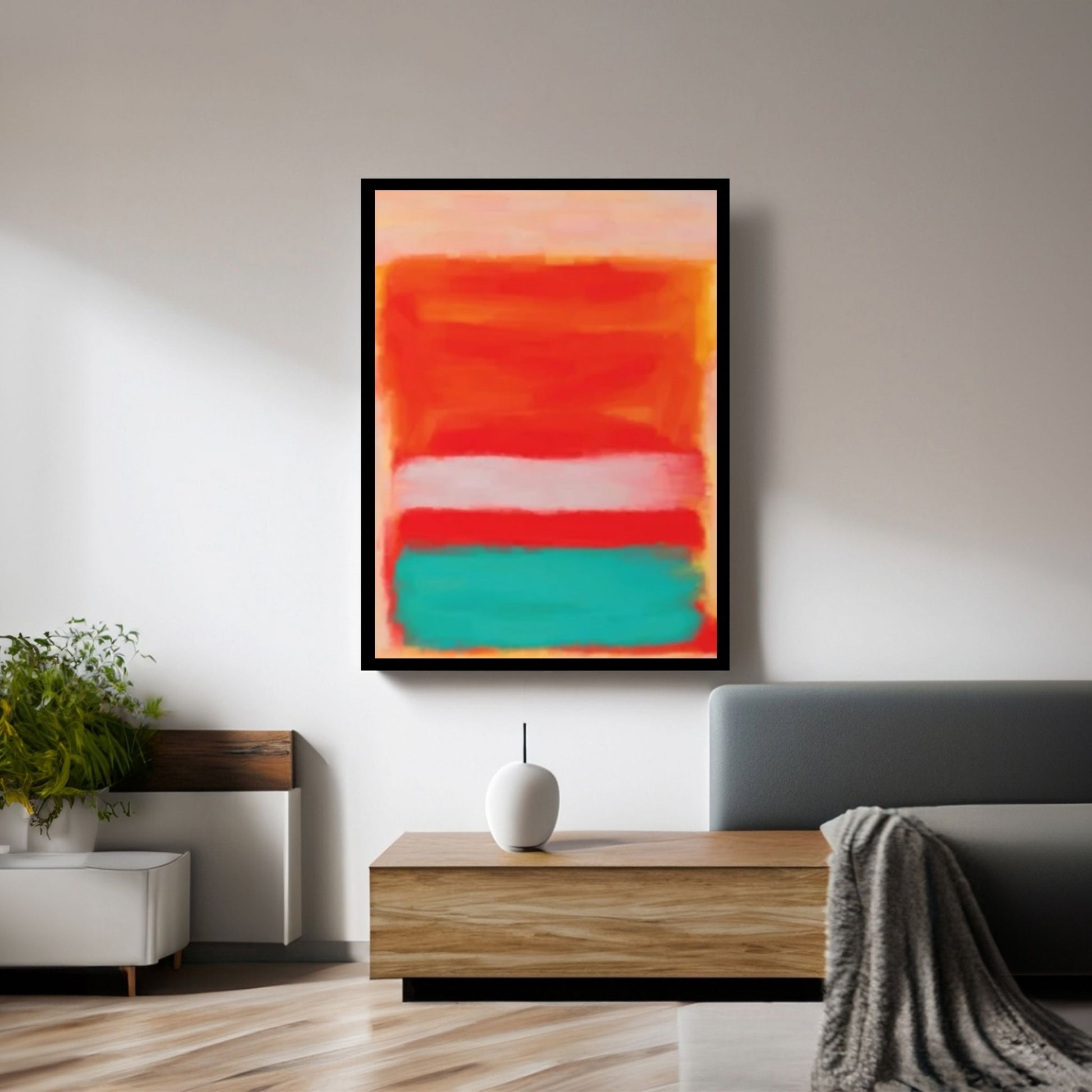 Mark Rothko Exhibition Canvas Wall Art Poster, Minimalist Decor - Y Canvas