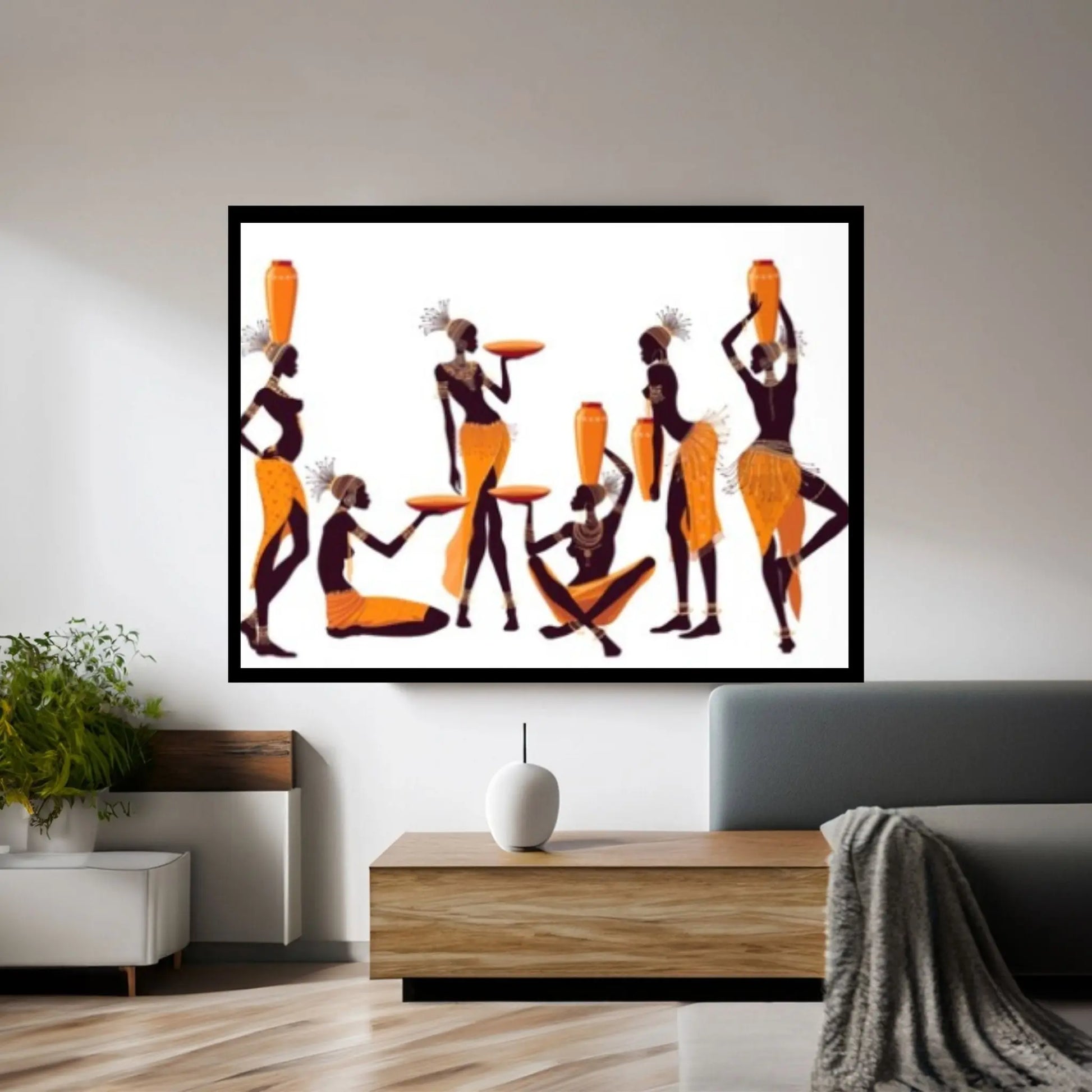 African Woman Art, African Woman Canvas, Wall Art Pictures, African Art - Y Canvas