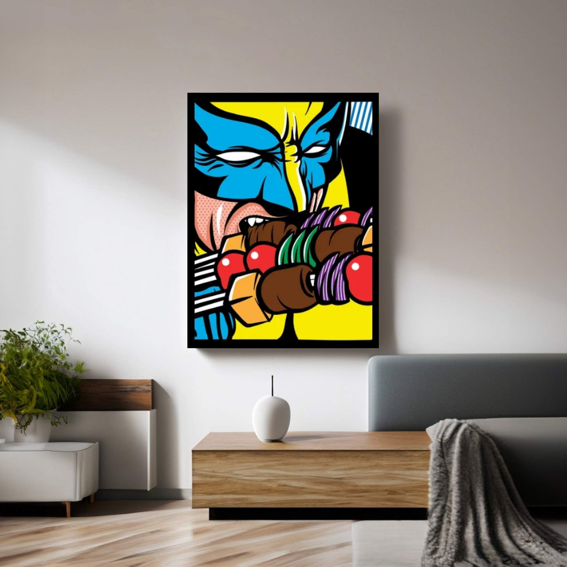 Berserker Skewers Canvas Wall Art - Y Canvas