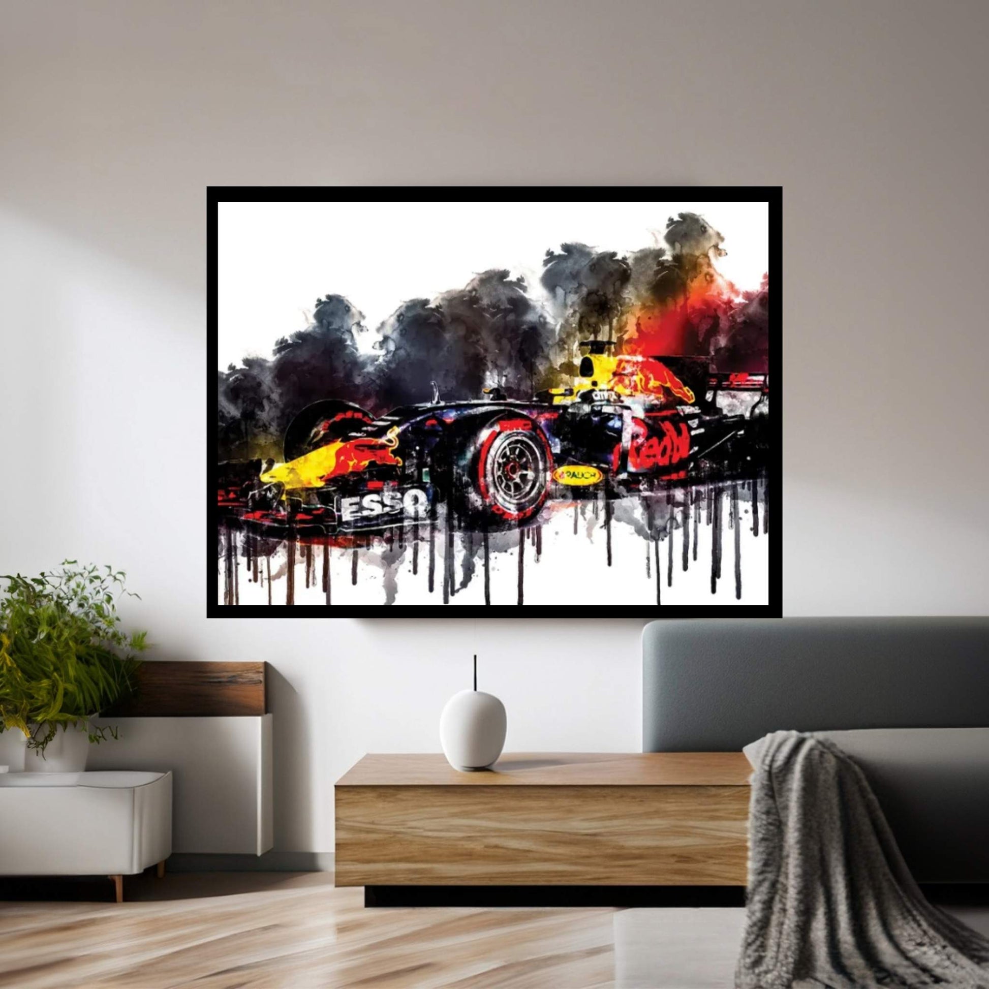 2017 Red Bull RB13 Formula I Canvas Wall Art - Y Canvas