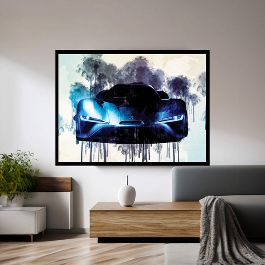 Nio Ep9 2019 Front View Exterior Hypercar Luxury Canvas Wall Art - Y Canvas