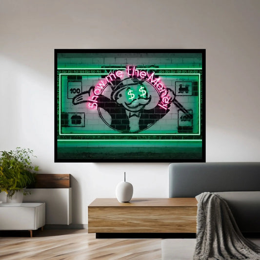 Show Me The Money Canvas Wall Art - Y Canvas