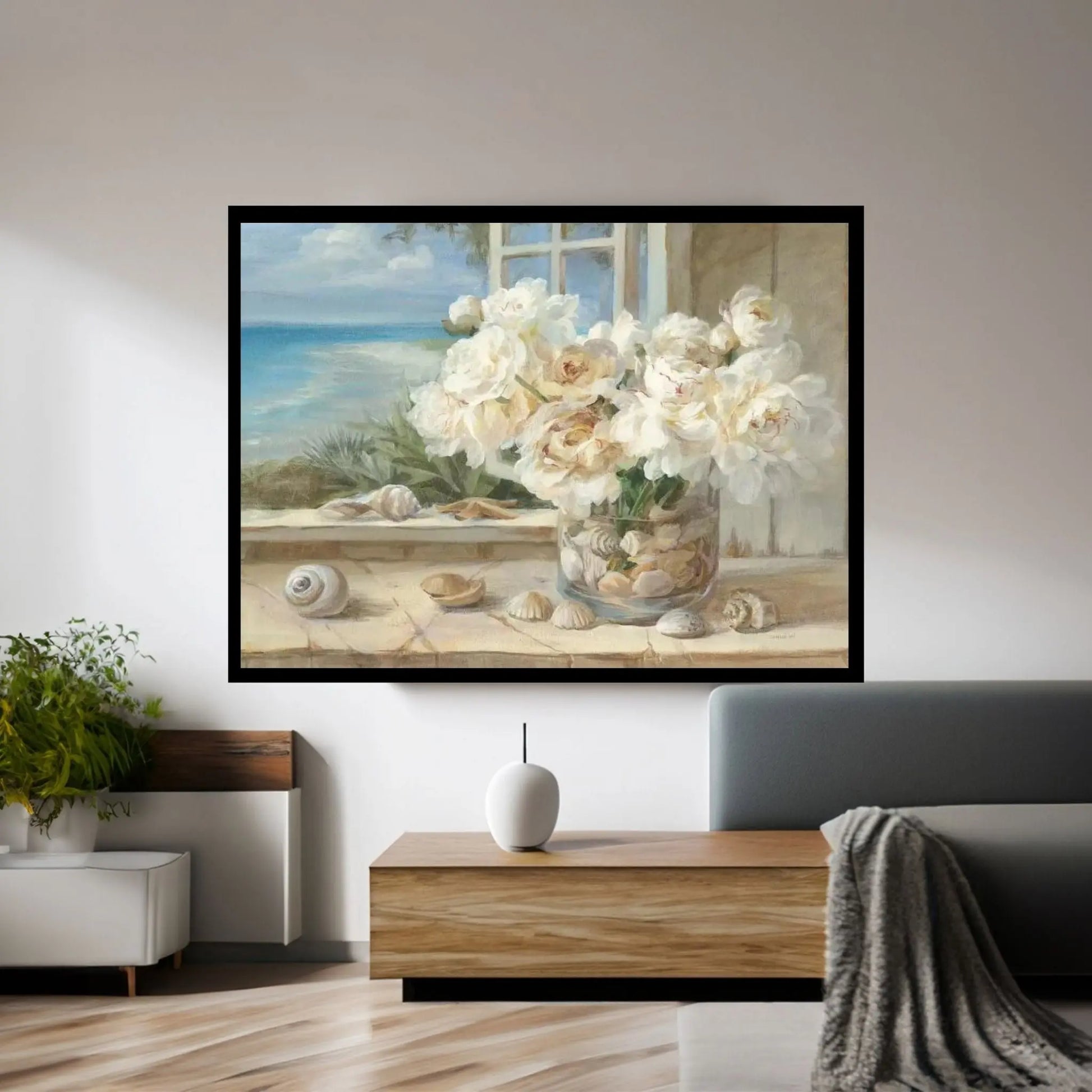 By the Sea Canvas Wall Art - Y Canvas