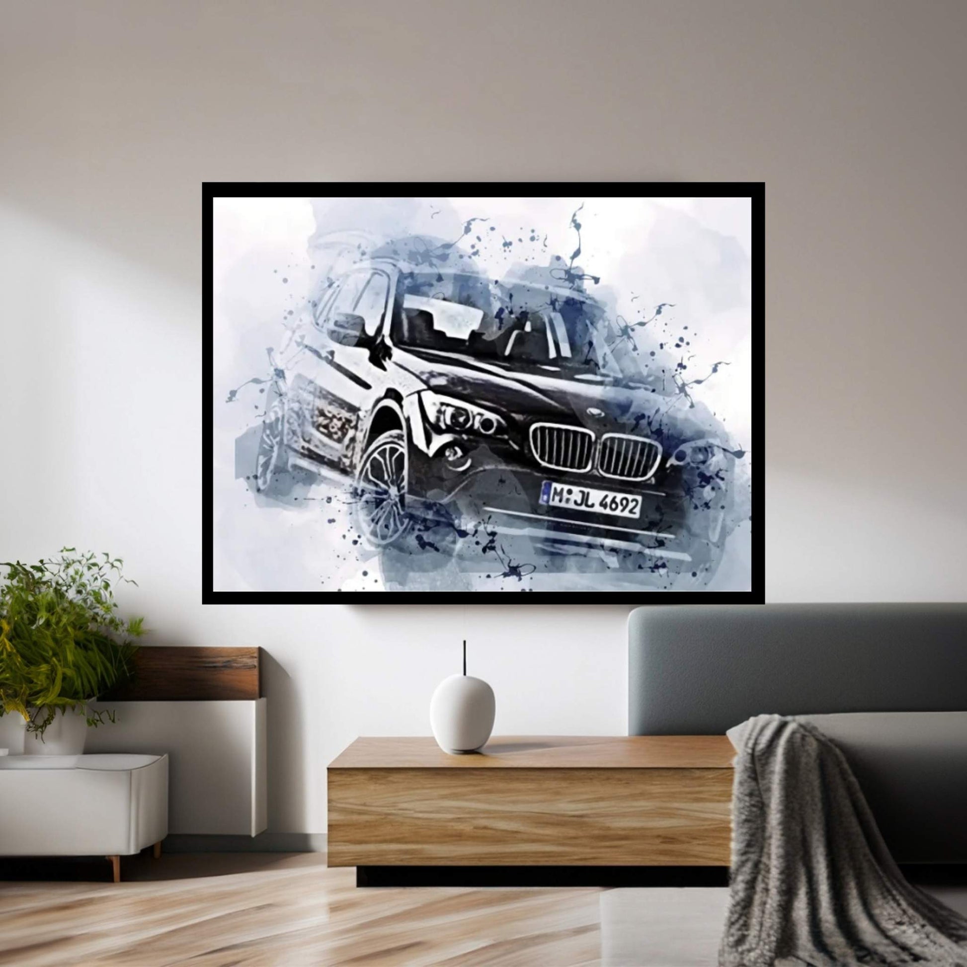 BMW X1 Xdrive28I Offroad 2010 Cars E84 Crossovers Canvas Wall Art - Y Canvas