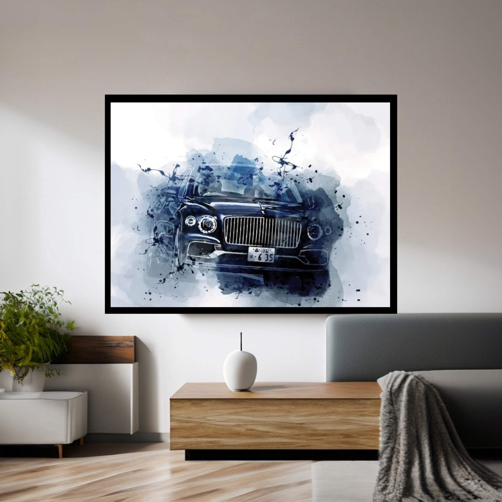 Bentley Flying Spur First 2020 Canvas Wall Art - Y Canvas