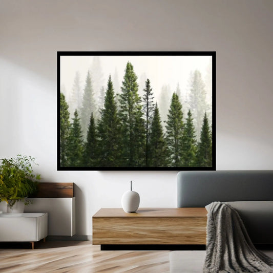 Forest Tree Print Forest Trees Canvas Wall Art,Forest Tree Wall Art Forest Canvas Wall Art Nature Art Canvas Art Forest Print - Y Canvas