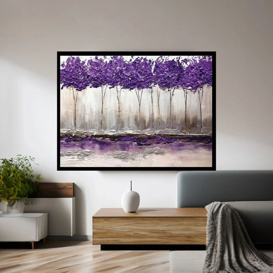 Purple Summer Canvas Wall Art - Y Canvas